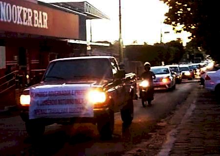 Batayporã: Carreata leva  comerciante as ruas na tarde de hoje 15/03