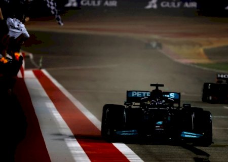 Com drama no fim, Hamilton vence GP do Bahrein de Fórmula 1