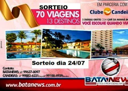 Quer ganhar estadia em hotéis entre treze destinos? Batanews e Clube Candeias te oferece essa oportunidade