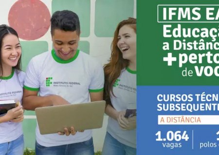 IFMS abre inscrições em mil vagas para cursos técnicos EAD