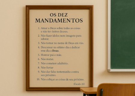 Lei que obriga exibição dos Dez Mandamentos em escolas é sancionada