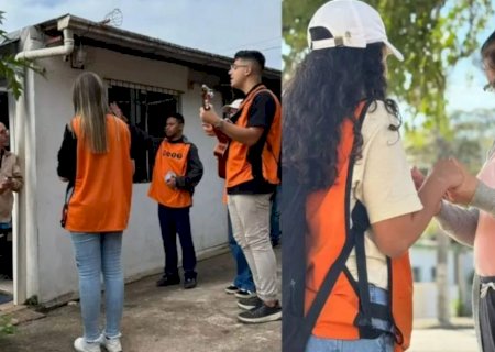 Jovens evangelizam em Blumenau e dezenas aceitam Jesus