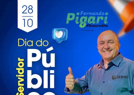 MENSAGEM DO SECRETÁRIO DE ADMINISTRAÇÃO GERAL, FERNANDO PIGARI, AOS SERVIDORES DE TAQUARUSSU-MS