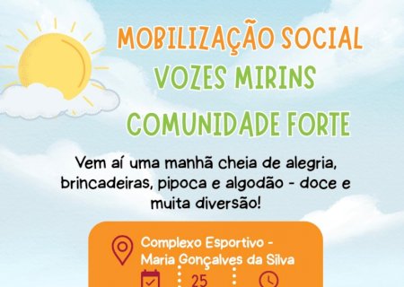 Mobilização social vai promover lazer e integração na Vila Maria Gonçalves no sábado (25)