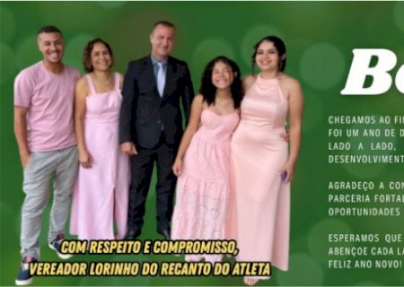 Mensagem do Veerador Lorinho do Recanto do Atléta