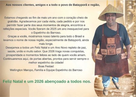 Mensagem do Espetinho do Barroso