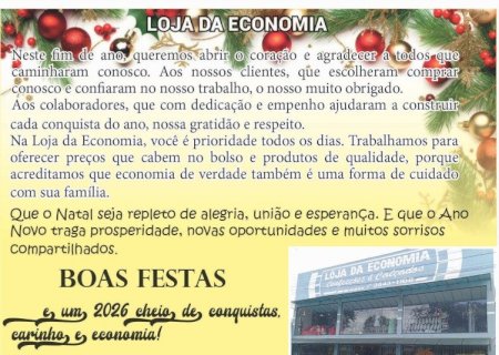 Mensagem da Loja da Economia