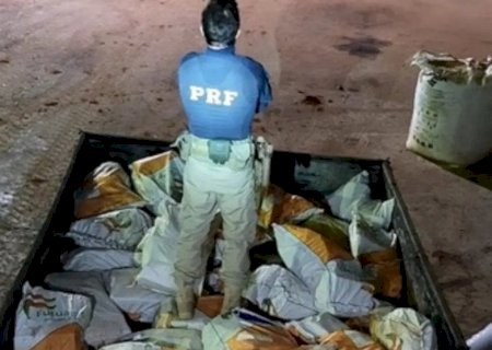 Caminhão abandonado com pneu estourado escondia 4 toneladas de maconha