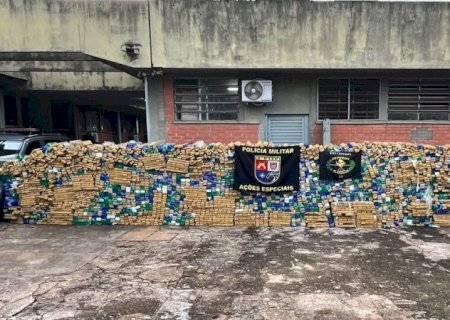 Caminhão que saiu de Dourados com erva de tereré é apreendido com 4,3 toneladas de maconha