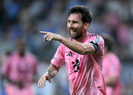 Messi marca 100º gol pelo Inter Miami em conquista da Copa dos Campeões