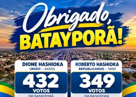Grupo de Dione e Roberto Hashioka agradece apoio e destaca aprendizado após eleição em Batayporã