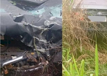 Motociclista morre em choque frontal com Corolla na MS-276; condutor do carro está foragido