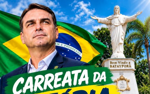Carreata em apoio a Flávio Bolsonaro é organizada neste sábado em Batayporã